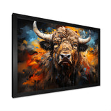 Buffalo Majestic Bison Collage - Brown Bison Wall Art