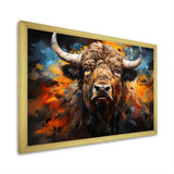 Buffalo Majestic Bison Collage - Brown Bison Wall Art