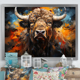 Buffalo Majestic Bison Collage - Brown Bison Wall Art