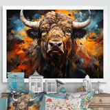 Buffalo Majestic Bison Collage - Brown Bison Wall Art