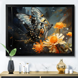 Yellow Black Butterfly Haven - Butterfly Canvas Wall Art