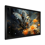 Yellow Black Butterfly Haven - Butterfly Canvas Wall Art