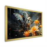 Yellow Black Butterfly Haven - Butterfly Canvas Wall Art