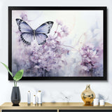 Purple Butterfly Enchanted Flight I - Animals Canvas Wall Art