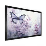 Purple Butterfly Enchanted Flight I - Animals Canvas Wall Art