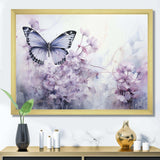 Purple Butterfly Enchanted Flight I - Animals Canvas Wall Art