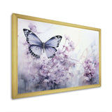 Purple Butterfly Enchanted Flight I - Animals Canvas Wall Art