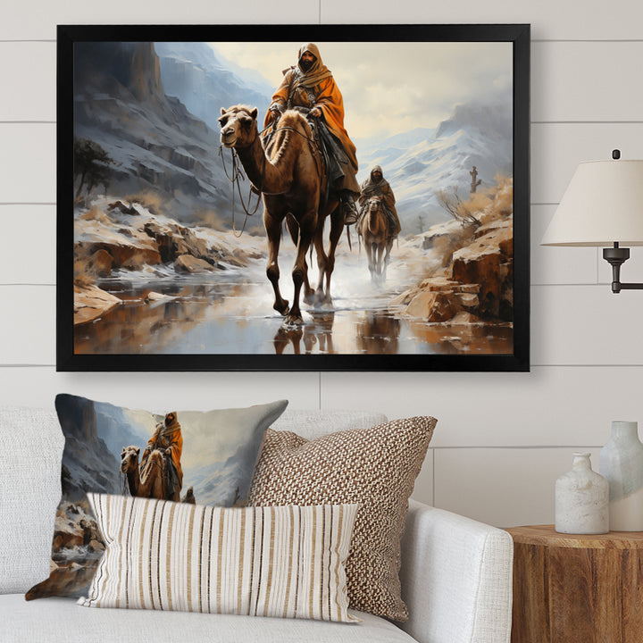 Camel Desert Wanderer Collage - Camel Wall Art Prints