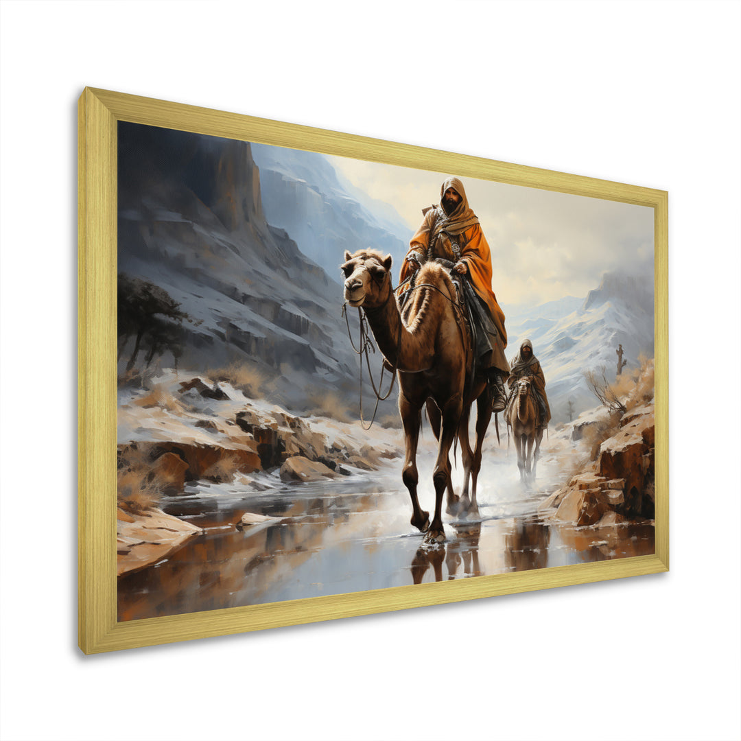 Camel Desert Wanderer Collage - Camel Wall Art Prints