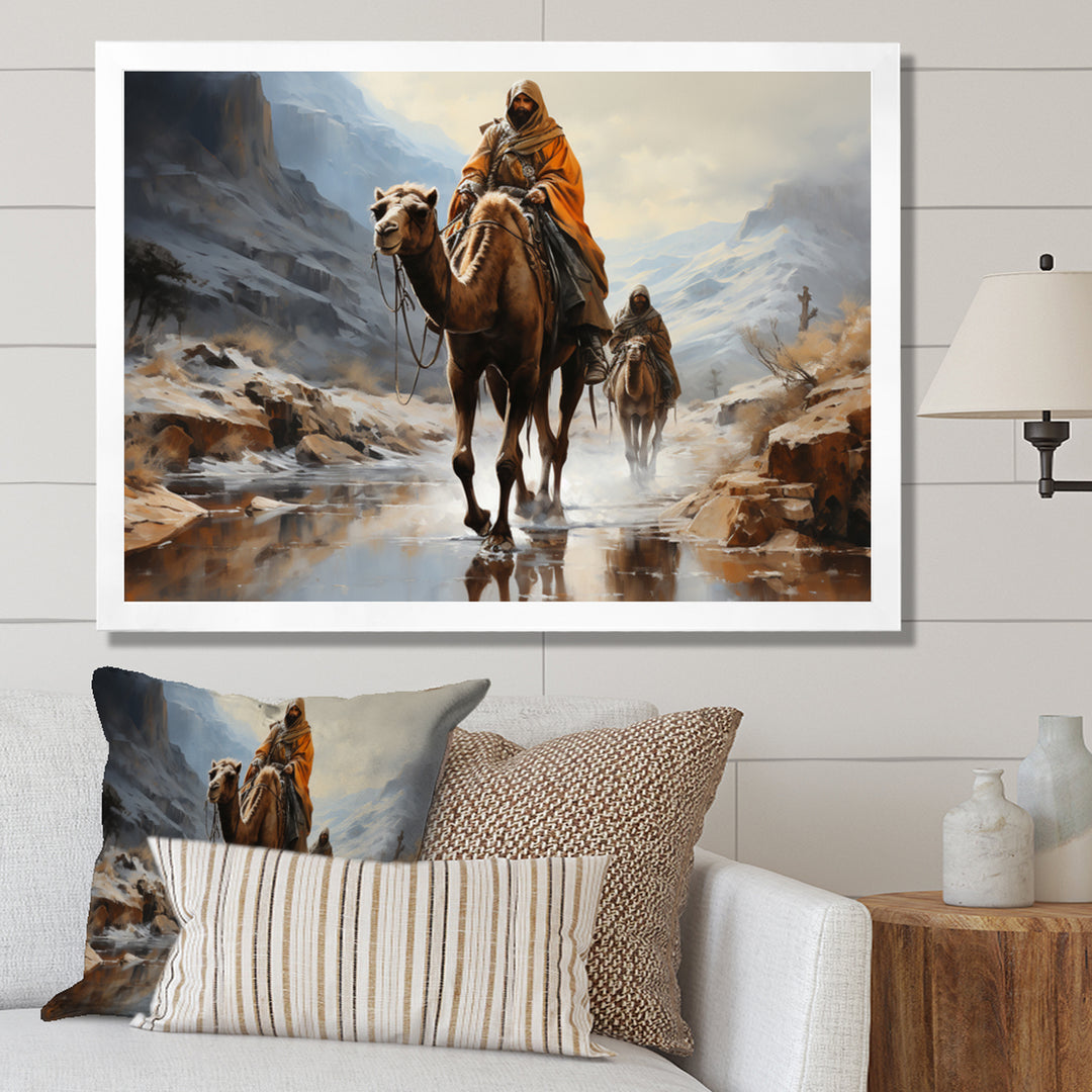 Camel Desert Wanderer Collage - Camel Wall Art Prints