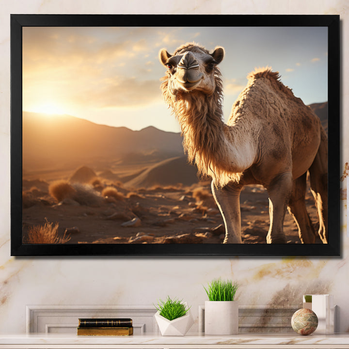 Camel Dusk Serenade - Beige Camel Wall Art