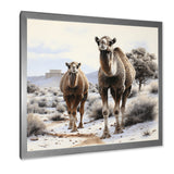 Camel Silent Strength Pointillism - Camel Living Room Wall Art