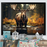 Canada Majestic Moose III - Landscapes Canvas Wall Art