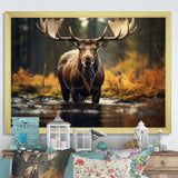 Canada Majestic Moose III - Landscapes Canvas Wall Art