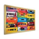 Cassette Tapes Retro Rhythms V - Fashion Canvas Wall Art