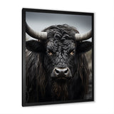 Cattle Majestic Horns - Cattle Framed Canvas Art