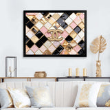 Fashion Geometric Glam Pattern - Fashion Canvas Wall Art