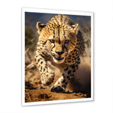 Dangerous Cheetah Portrait - Beige Cheetah Wall Art