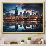 Chicago Beautiful Cityscape II - Cityscapes Canvas Wall Art