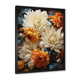 Chrysanthemums Autumn Gold Showcases - Floral Canvas Wall Art