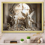 Church Angel Guardians I - Spiritual Canvas Wall Art