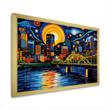 City Pittsburgh Popart I - Cityscapes Canvas Wall Art