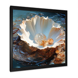 White Clam Pearl Essence - White Clam Wall Art
