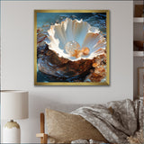 White Clam Pearl Essence - White Clam Wall Art