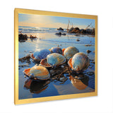 Clam Twilight Treasures - Clam Canvas Wall Art