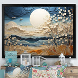 Clouds Prairies Collages VI - Landscapes Canvas Wall Art