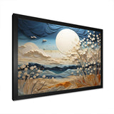 Clouds Prairies Collages VI - Landscapes Canvas Wall Art