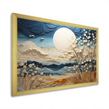 Clouds Prairies Collages VI - Landscapes Canvas Wall Art