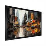 Cityscape Collage V - Abstract Canvas Wall Art