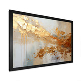 Golden Gleam II - Abstract Canvas Wall Art