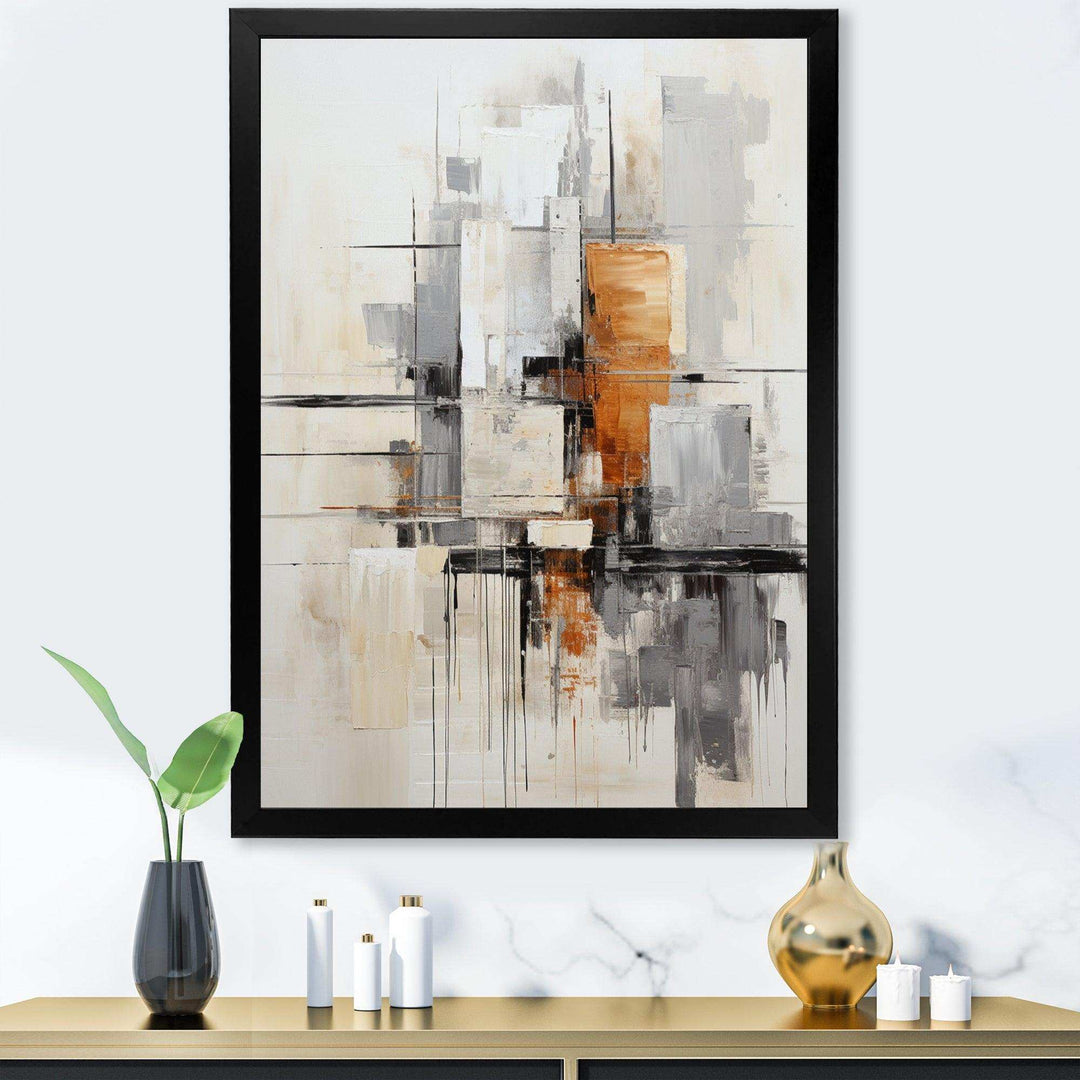 Minimalist Montage IV - Abstract Canvas Wall Art