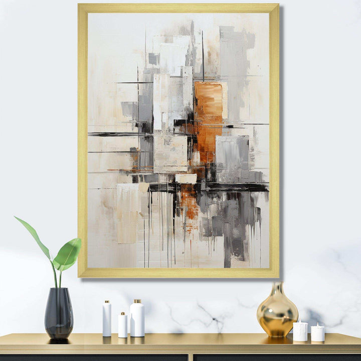 Minimalist Montage IV - Abstract Canvas Wall Art