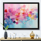 Pink Blue Pastel Patchwork - Abstract Canvas Wall Art