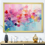 Pink Blue Pastel Patchwork - Abstract Canvas Wall Art