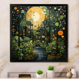 Green Yellow Urban Jungle I - Abstract Canvas Wall Art