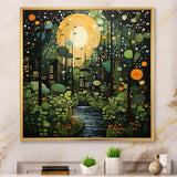 Green Yellow Urban Jungle I - Abstract Canvas Wall Art