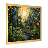 Green Yellow Urban Jungle I - Abstract Canvas Wall Art