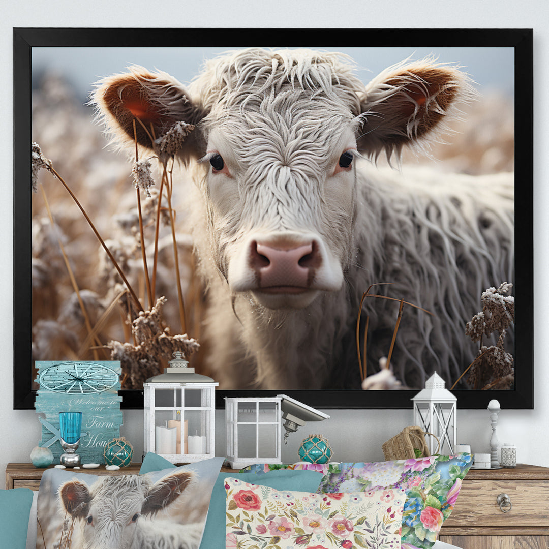 Cow Portrait Photography - Cow Home Decor Art