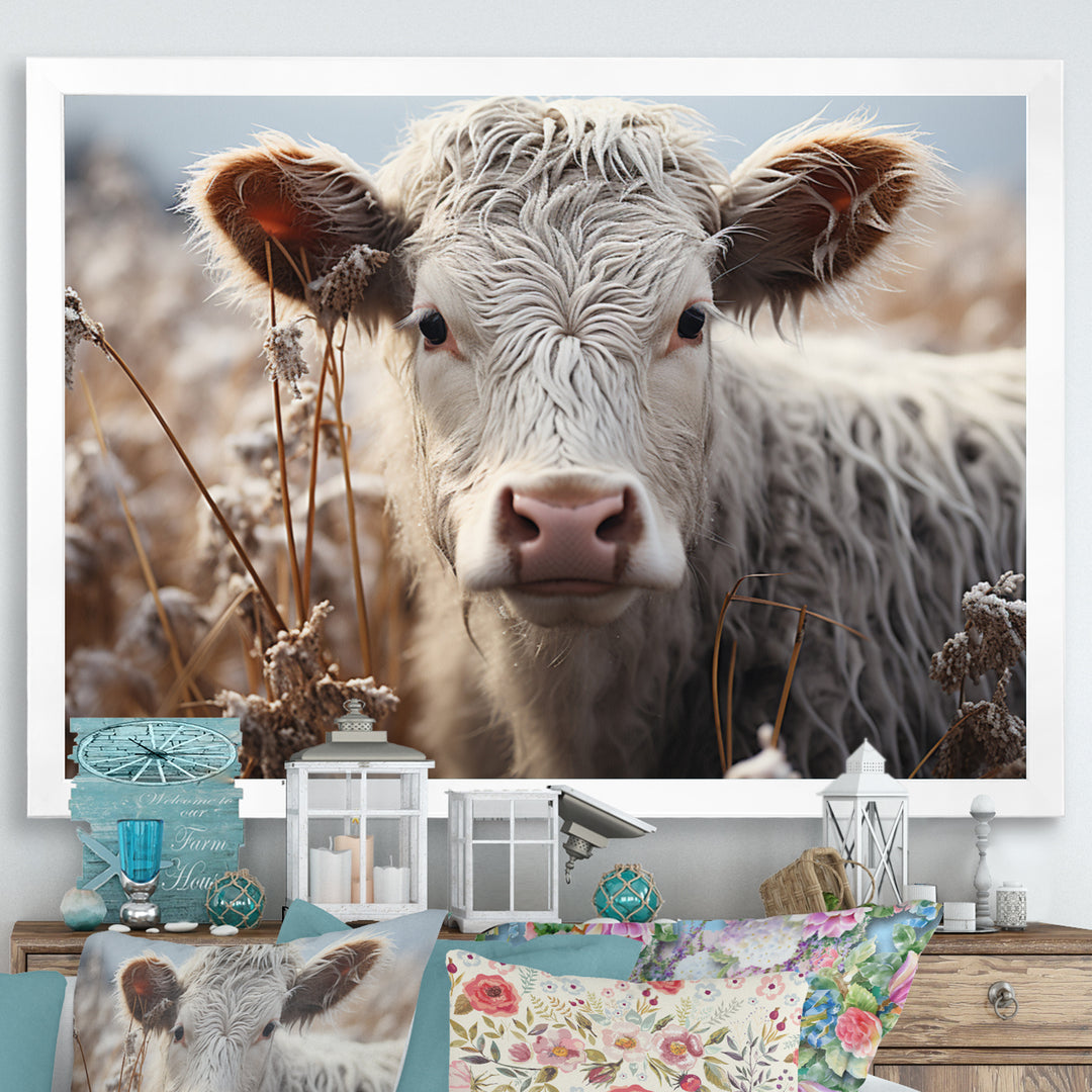 Cow Portrait Photography - Cow Home Decor Art