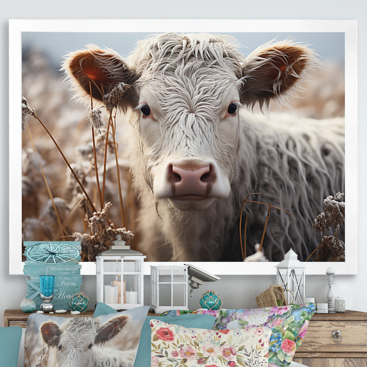 Cow Portrait Photography - Cow Home Decor Art