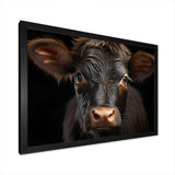 Cow Portrait - Animals Canvas Wall Art