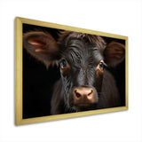 Cow Portrait - Animals Canvas Wall Art