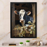 Cow Rustic Charm I - Animals Canvas Wall Art