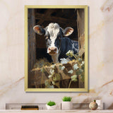 Cow Rustic Charm I - Animals Canvas Wall Art