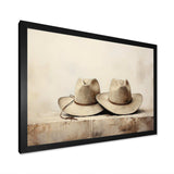 Cowboy Hat Minimalism Style III - People Canvas Wall Art