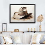 Cowboy Hat Minimalism Style V - People Canvas Wall Art